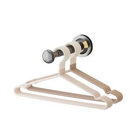 Hanger Organizer, Suction Cup Hanger Holder for Laundry Room Vertical Space Saver, No Drilling/Extendable(11.7-20cm), for Washer and Dryer (Gray)