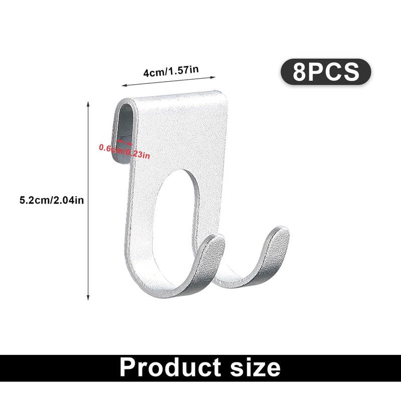 HASLED Pack of 8 Shower Razor Holder - Razor Holder