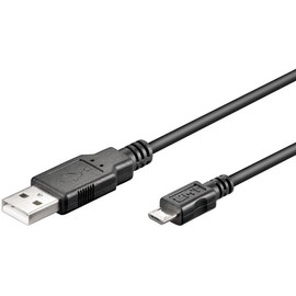 Wentronic - USB-Kabel - USB Typ A, 4-polig (M) - 5-polig Micro-USB Typ B (M) - 1 m ( USB/USB 2.0 ) - Schwarz