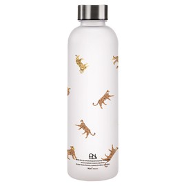 [2025] Wpc. Patterns Water Bottle Leopard & Tiger Navy W169-393-204