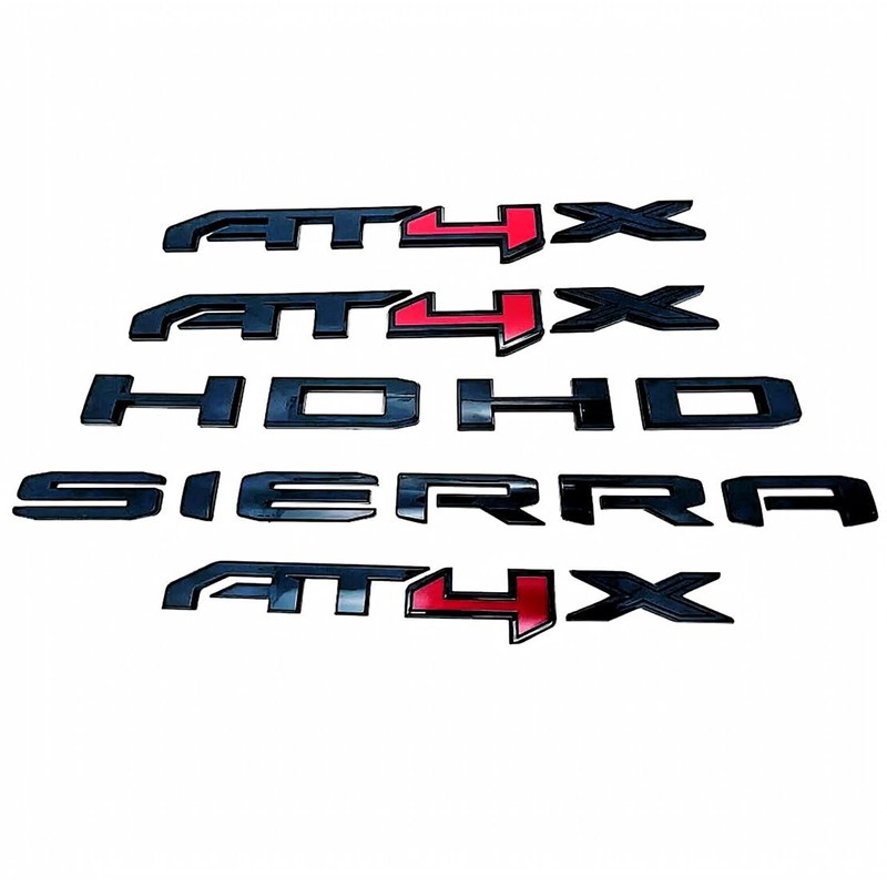 Side Door Rear Tailgate Letters Emblem Badge Replacement for 2023-2024
