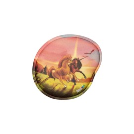 ergobag Glow in the Dark Klettie Motif World Theme World Velcro Surfaces Collecting Fun Customisation, Horses - Multicoloured, Embellished