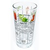 14 oz Recipe Glass Cocktail Shaker With Strainer Top -