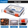 Eoppen 1000Pcs SAE & Metric Rivet Nuts Assortment Kit 6-32,