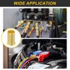 sourcing map 5Pcs Fit for 8mm(5/16") Tube ID Brass Compression