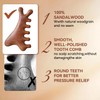 Sandalwood Massage Comb for Head & Body, Wide-Tooth Wooden Hair