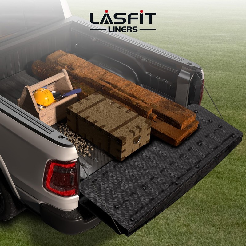 LASFIT Tailgate Mat 2025 2026 for Dodge Ram 1500 Power