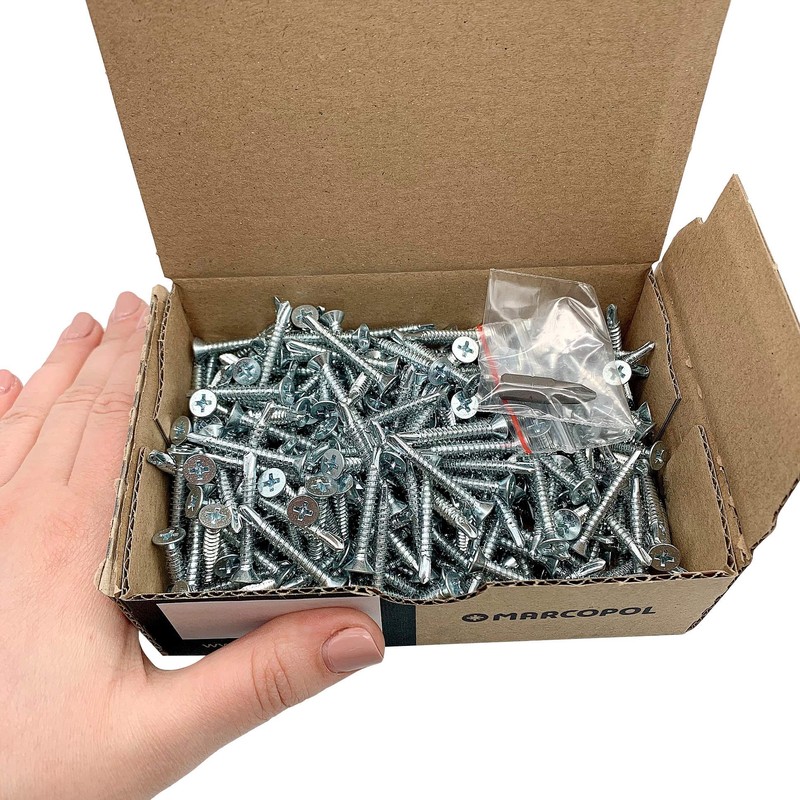 Pack of 300 DIN 7504 P Galvanised Steel 4.2 x