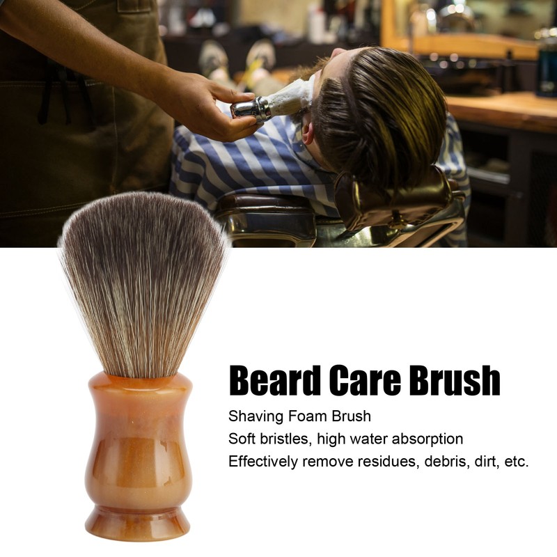 Portable Beard Brush Men Shaving Foam Brush Quick Drying Imitation