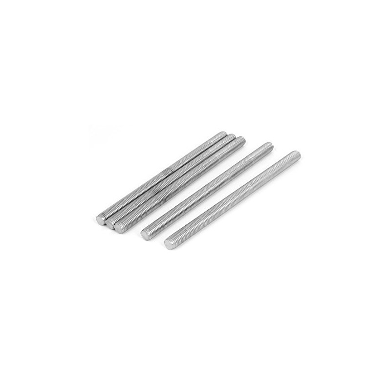 Sourcingmap M12 x 200mm 304 Stainless Steel Right Hand Thread
