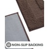 LUMI Bathroom Rug, 17"x30" Soft Absorbent Bath Mat, Non-Slip Rubber