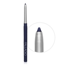 Palladio Retractable Waterproof Eyeliner, Richly Pigmented Color and Creamy, Slip Twist Up Pencil Eye Liner, Smudge Proof Long Lasting Application, All Day Wear, No Sharpener Required, Pure Black