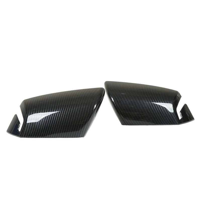 2pcs Side Mirror Cover Carbon Fiber Color Wing Mirror Cap