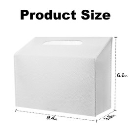 1 Pack Tissue Box Cover Holder,Compatible with Klee-nex Disposable Paper Hand Towels,Leather Paper Towel Dispenser,Leather Cover for Disposable Paper Hand Towel Box,for Tabletop,Bathroom,Car,Office