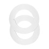Qianly 2 Pieces Door Knob Plates Door Handle Hole Reinforcer