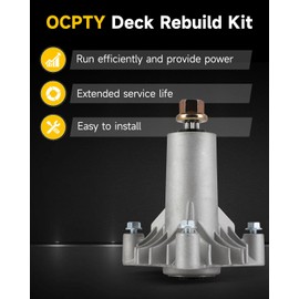 OCPTY Lawn Mower Deck Rebuild Kit 42", Mower Blade Rebuild Kit Fit for Sears, for Craftsman LT1000 LTX1000, 1 Belt 2 Spindle Assembly 2 Mower Blades 2 Pulleys