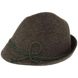 Breiter Allgäuer Costume Hat Anthracite 52