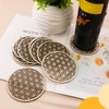 Hugwish Set of 12 Flower of Life Coasters Wood for