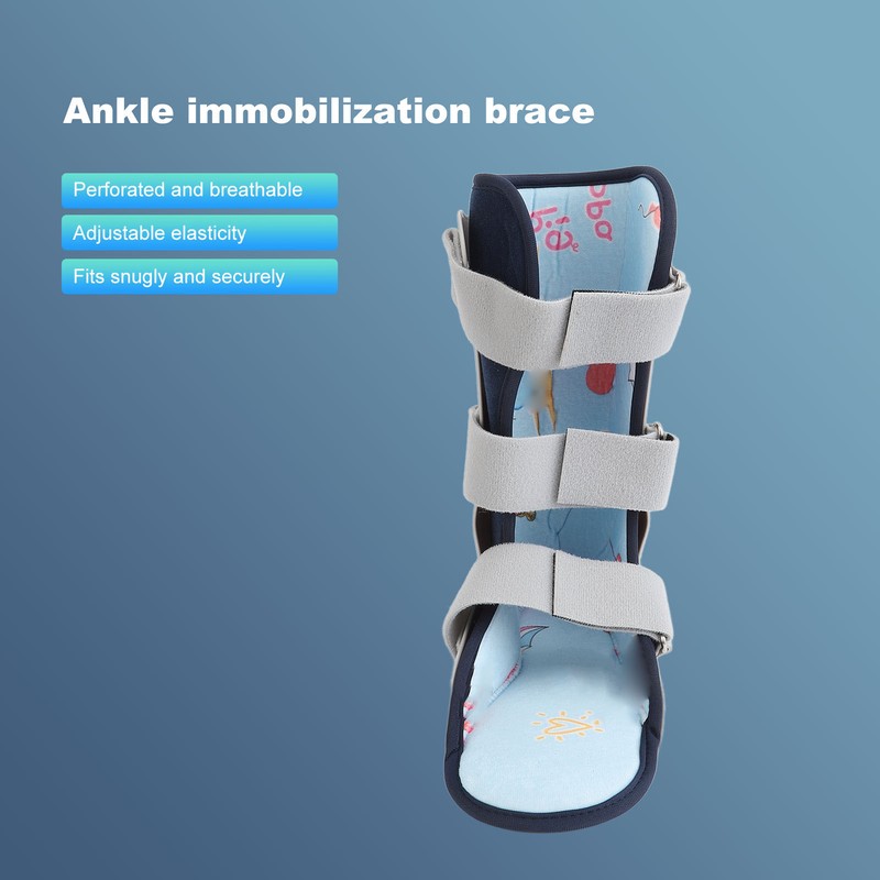 Kids Ankle Brace Comfortable Breathable Adjustable Child Walking Boot for