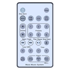 ZWP Replacement Remote Control Compatible for Bose Wave Sound Touch Music Radio System I II III IV, Wave Music System AWRCC1 AWRCC2 Radio/CD MP3