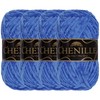 JubileeYarn - Ovillo de lana de chenilla, 100 g/madeja, 4