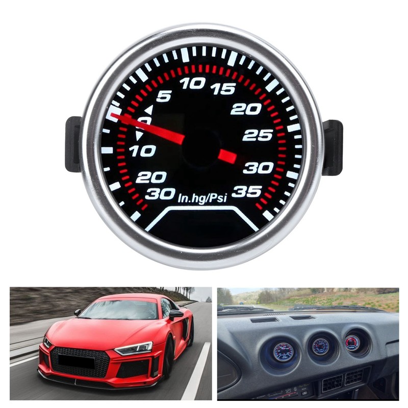 2in Turbo Boost Gauge -30-35PSI Red Pointer High Accuracy Meter