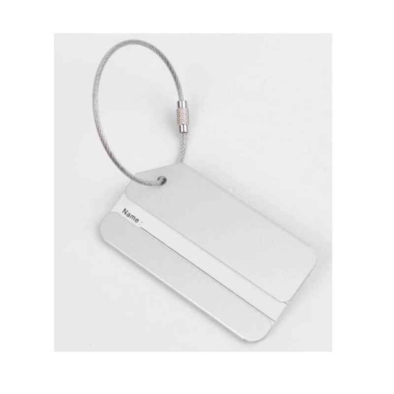 Luggage Tag Aluminium Suitcase Name ID Label Baggage Bag Holiday