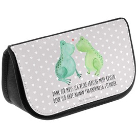 Mr. & Mrs. Panda Frog Love Cosmetic Bag Gift Makeup Bag Toiletry Bag Dream Prince Cosmetic Bag Partner Makeup Bag Anniversary, neutral, Hand Drawn