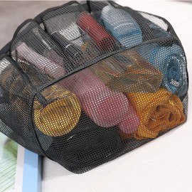 IBLUELOVER Mesh Shower Caddy Bag Bath Organizer Mesh Beach Bag Tote Waterproof Swim Bag Outdoor Grocery Organizer Cosmetics Travel Bag for Bathroom Dorm Gym Camping Beach Spa,21x18x 22cm