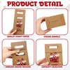 AmazingSpark 24 Pcs Red and White Kraft Paper Gift Boxes
