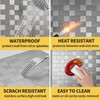 Yipscazo 20-Sheets Stainless Steel Peel and Stick Backsplash for Kitchen,