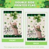 FUYUCHEN St Patricks Day Cat House Flag 28x40 Inch Double