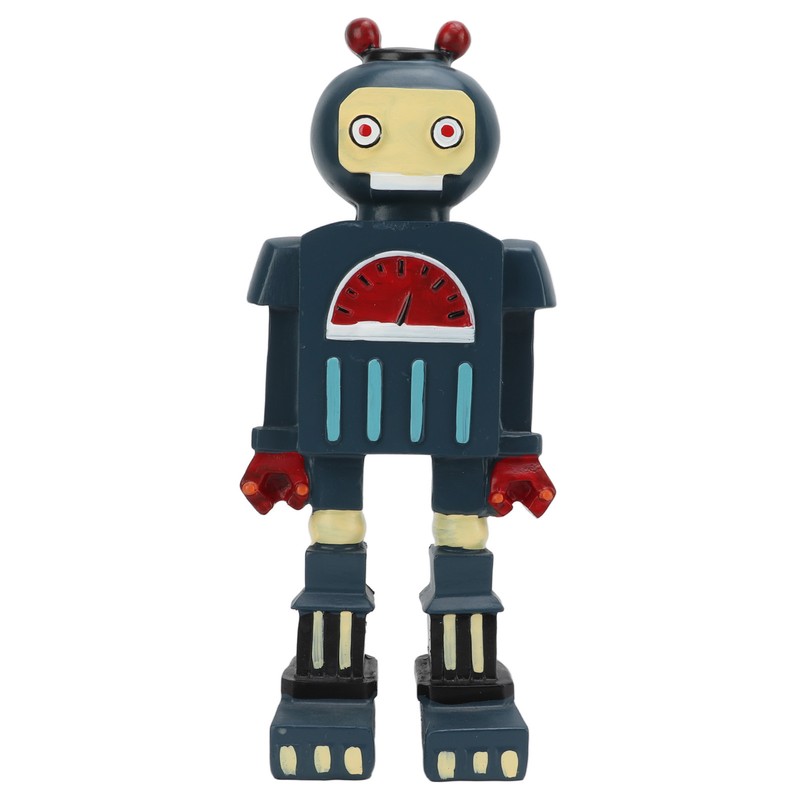 Blue Retro Robot Classic Anti Aging Robot Figurine Elaborately Crafted