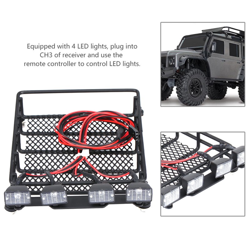 Middle Size Roof Rack Luggage With LED Lights Quadrate for