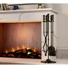 Fire Beauty Fireplace Tools, 5 Pieces Fireside Accessories Fire Kit