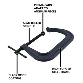 Wilton C-Clamp, 4" Opening, 4" Throat, 4100 Lbs. Clamping Force (Model 4404)