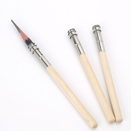 L-FENG-UK 5pcs Wooden Handle Adjustable-Head Art Drawing Pencil Lengthener Extender Holder Tool