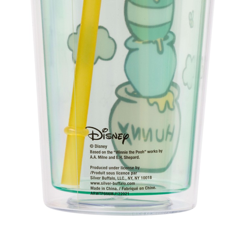 Silver Buffalo Winnie the Pooh Hunny Pot Green Cold Cup
