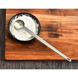 Long Handle Measuring Spoon,CISHNOU Tablespoon Coffee Scoop Stainless Steel Measuring spoon 15 ml Coffee Scoop for Ground Coffee