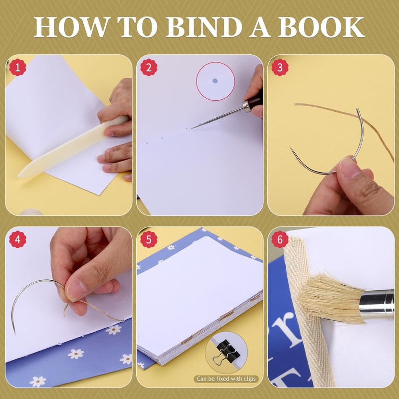Jupean Book Binding Kits Bookbinding Kits Bookbinding Supplies Book Binding