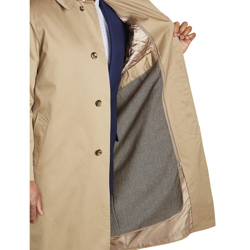 Jean-Paul Germain Big and Tall Buster Three-Season Overcoat Khaki