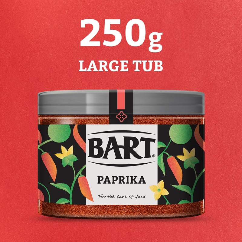 BART Paprika Powder Large Jar - Sweet & Fruity Flavour,