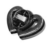 Purse Twist Lock Alloy Double Love Heart Decorative Shinny Handbag