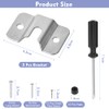 DIKEBAO 5 Pack Dartboard Bracket Dart Board Hanging Kit Dartboard