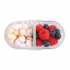 PackIt Mod Mini Bento Food Storage Container, Mint, Shatterproof Crystal