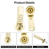 uxcell 2 Sets Chinese Hollow Drawer Pulls Single Hole 66.6mm/2.6"