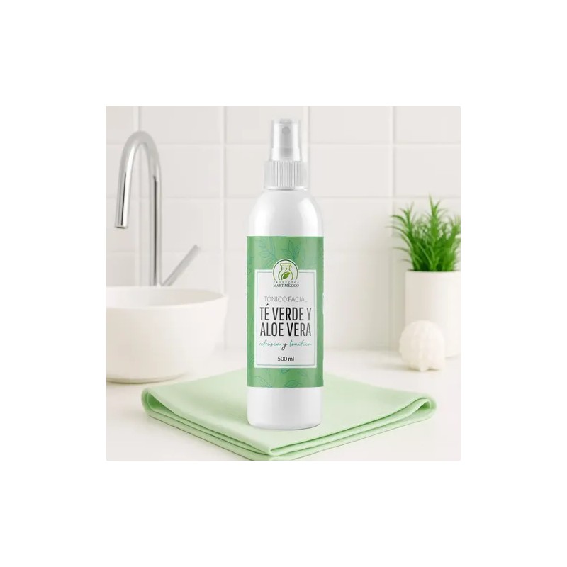 Tónico Facial De Té Verde Y Aloe Vera Calma Y