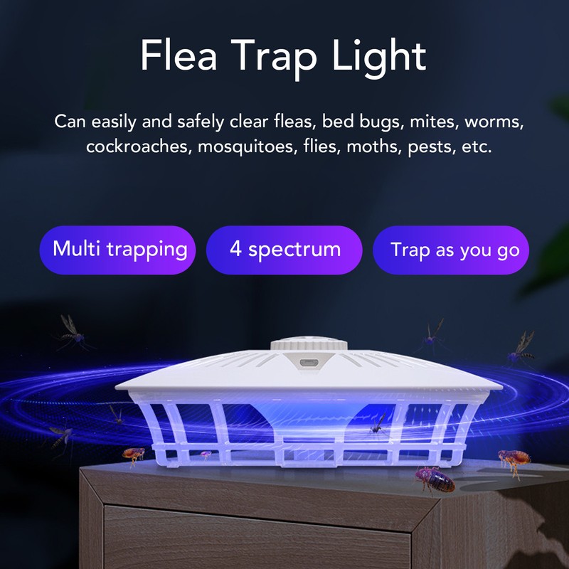 Flea Trap Dome USB Non Toxic Safe Odorless Natural Flea