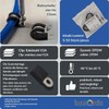 Lumonic 5 x 15 mm pipe clamps with rubber insert,