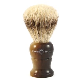 Edwin Jagger Horn Shaving Brush (Super Badger)
